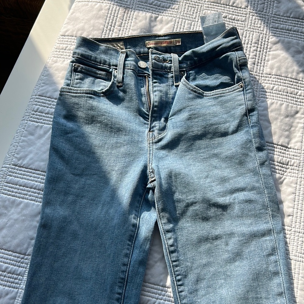Levi's 724 High Rise Straight Leg Stretch Jeans San Francisco Days